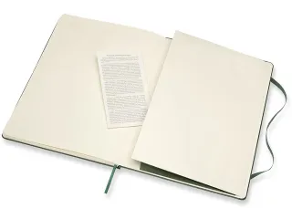 Notitieboek Moleskine XL 190x250mm blanco hard cover myrtle green - 5