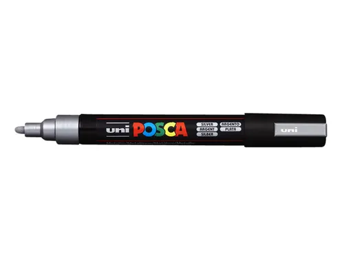 Verfstift Posca PC5M Medium Punt 1,8-2,5mm Zilver