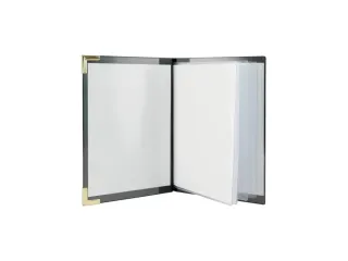 Menukaart Securit A5 4 tas zwart lederlook - 8