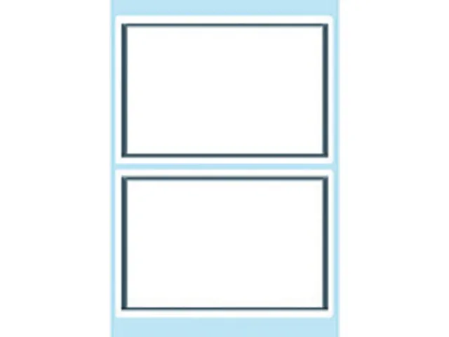 Schrift Etiket Herma 5715 53x80mm Wit met Grijs Kader 12 stuks