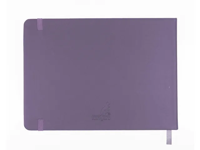 Schetsboek Kangaro A5 landscape heather purple PU HC 80 vel 140gr room