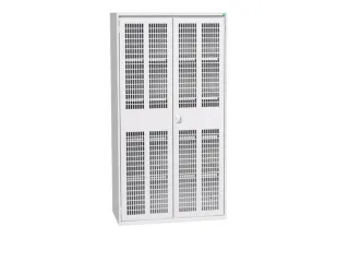 universele kast,HxBxD 2000x1050x550mm,4xStalen bodem,draaigrendelslot - 1