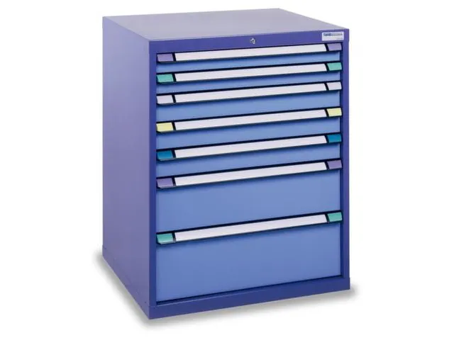 armoire à tiroirs HxlxP 800x805x695mm RAL7035 face avant RAL7035