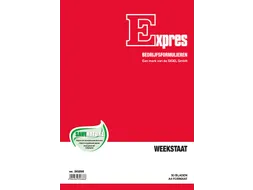 Expres weekstaat, ft A4, Nederlandstalig, 50 vel