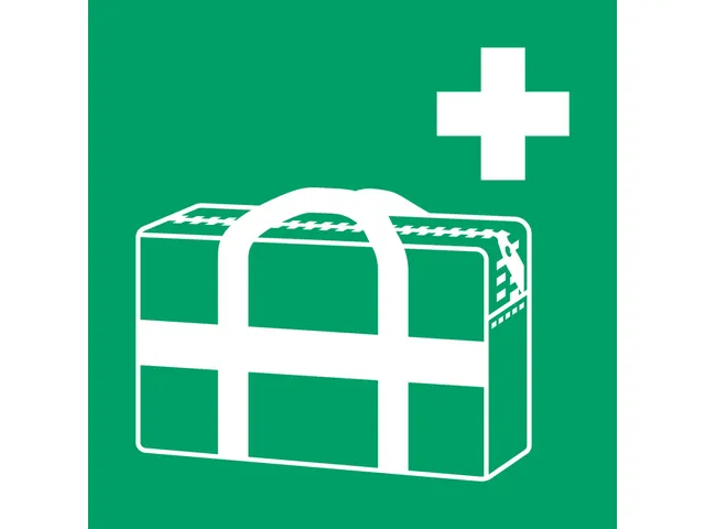 Pictogram bordje Djois EHBO koffer 200x200mm groen