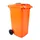 Container met rozet 240 Liter Oranje