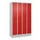 Z-garderobekast,HxBxD 1950x1200x500mm,vak B 150/300mm,cil.-slot,sokkel