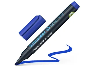 Permanent marker Schneider Maxx 133 schuin 1-4mm blauw - 2