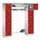 personeelsgarderobe draaigr. 1950x1700x500mm 2x5 vakken 400mm RAL3000