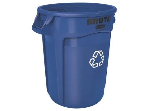 Ronde Brute container 121.1 liter Blauw Rubbermaid