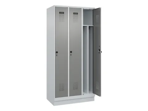 locker voor scheiding van kleding,HxBxD 1950x900x500mm,3vak