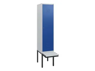 locker met bank,HxBxD 1950x400x815mm,1vak,vak B 400mm,cil.-slot - 1
