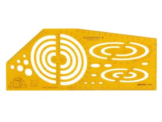 Tekensjabloon Aristo axonograph II 270x110x1mm - 1