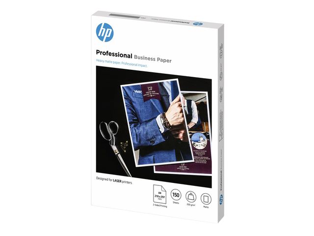 Fotopapier laser HP 7MV80A 200 gram A4 mat wit 150vel | FotopapierWinkel.nl