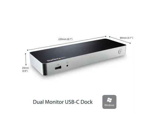 Dual-Monitor Usb-C Docking Station Met Mst 5X Usb 3.0 Poorten