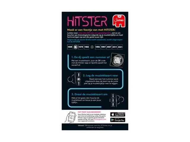 Jumbo Muziekspel Hitster 16+ het kaartspel waar muziek in zit