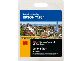 185E012804 Kodak Epson T1284 SX Inkt geel rebuilt 260pag Blister 3,5ml - 1