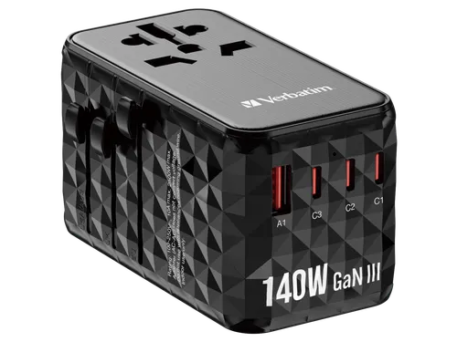 Verbatim 32125 GaN III universele travel adapter UTA-10