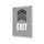 Kliklijst A1 complete set met print "EXIT" Grijs