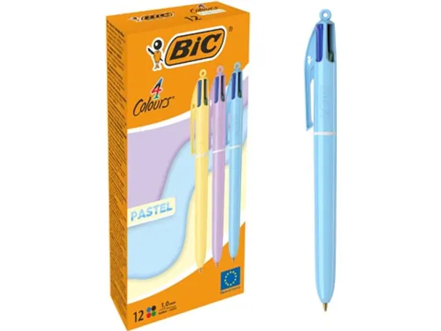 Colours Pastel 4-kleurenbalpen medium 12 stuks