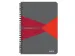 Cahier Leitz Office A5 ligné 180 pages 80g gris rouge