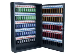 Sleutelkast Pavo deluxe 100 haken 550x380x90mm cilinderslot grijs