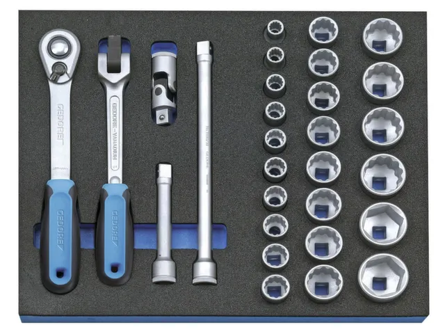 2005 CT2-D 19 Dopsleutelassortiment 1/2 inch in controlegereedschapmod