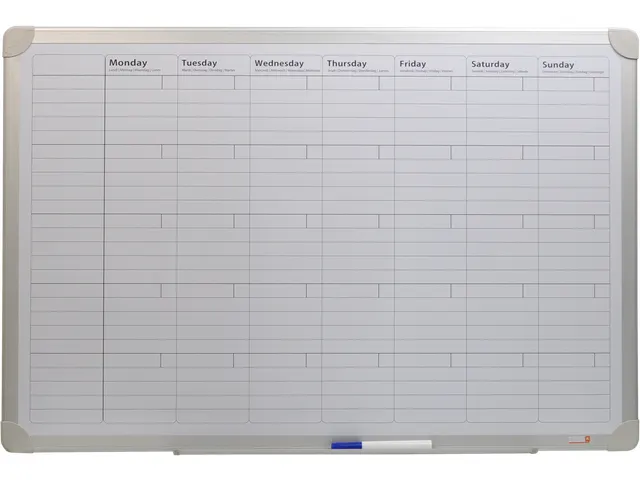 Tableau blanc Planning mensuel 60x90cm
