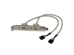 2-poort USB A Vrouwelijke Adapter Slotplaatje