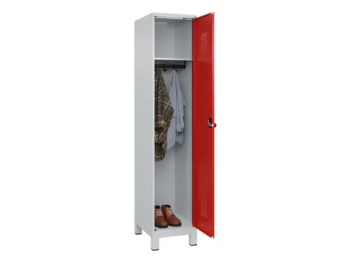 locker,HxBxD 1950x400x500mm,1vak,vak B 400mm,draaigrendel,voeten