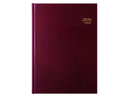 Agenda 2027 Brepols Bremax Santex A4 1dag/1pagina 4 kolommen bordeaux