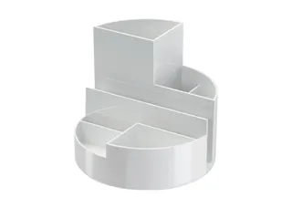 Pennenkoker MAULroundbox Blauwe Engel recycled 6 vaks wit - 2