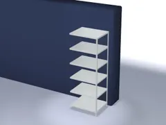 magazijnstelling,aanbouwveld,HxBxD 2500x1000x800mm,vaklast 200kg