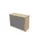 jaloeziedeurkast,HxBxD 825x1200x445mm,1xhouten vloer,2 OH,NE-esdoorn