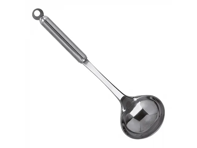 Emga Soeplepel/ sauslepel met ophangoog RVS 26cm type B