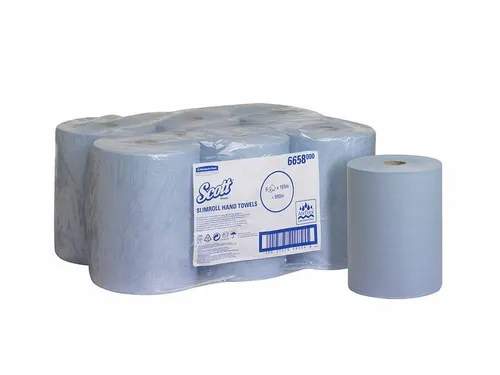 Scott 6658 Slimrol Handdoekrol 1-Laags Airflex Blauw