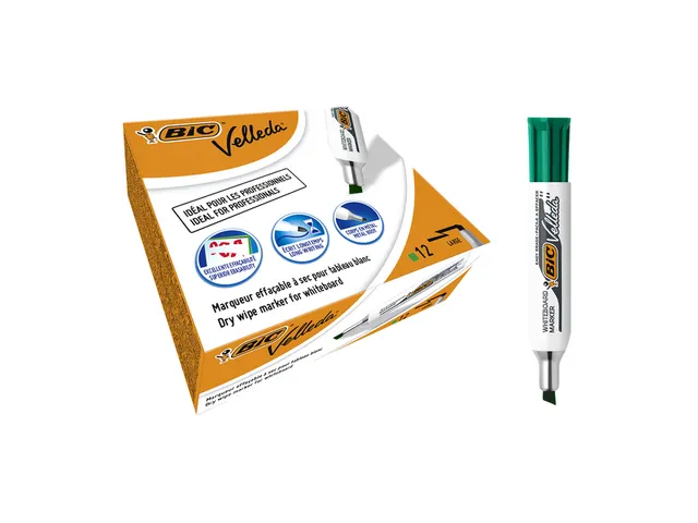 Whiteboardmarker Bic Velleda 1781 schuin large groen