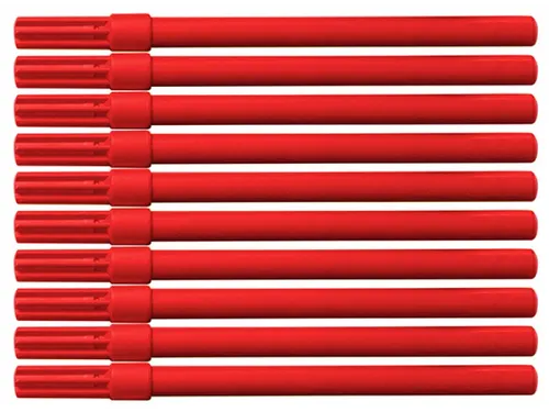 Viltstift 1mm rood 10 stuks