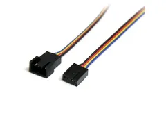 30cm 4-pins Verlengkabel voor Ventilatorvoeding M/F