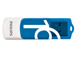 USB stick 2.0 Philips Vivid USB-A 16GB blauw - 2