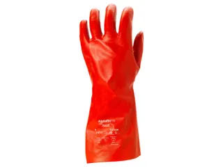 Ansell AlphaTec 15-554 chemische handschoenen rood maat 10 12 paar - 1