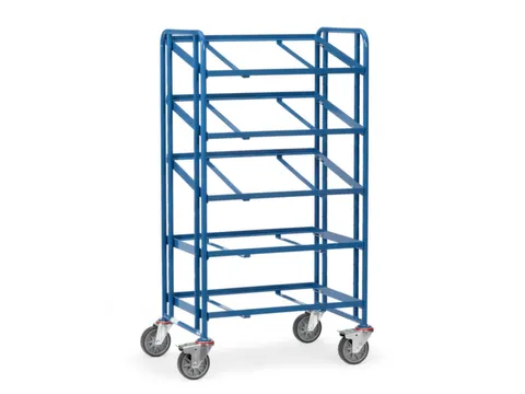 Etagewagen,Draagverm. 300Kg,5Etage(S),Open,Gekanteld