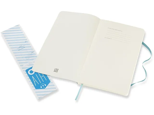 Carnet de notes Moleskine Large 130x210mm ligné bleu récif