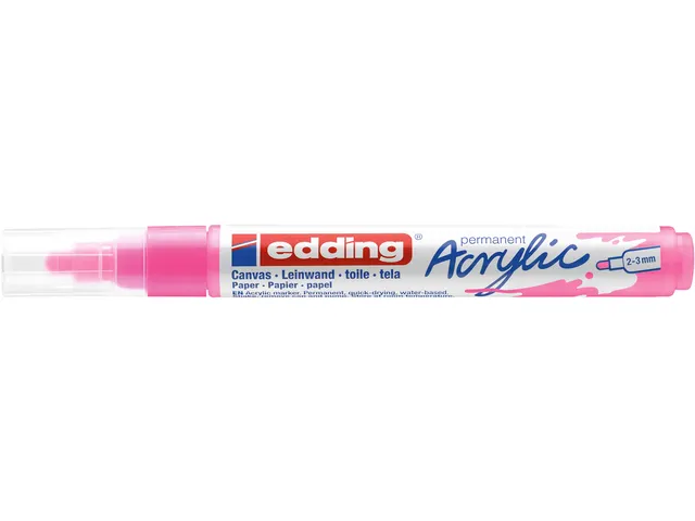 Acrylmarker edding e-5100 medium neon roze
