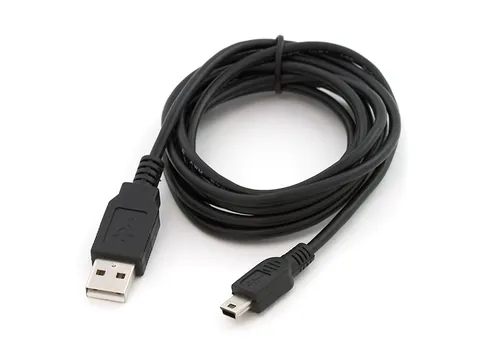 USB 2.0 kabel, zwart, USB-A to MiniUSB 5pin, 5m