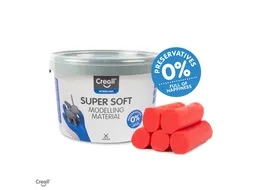 Klei Creall supersoft rood 1750gram