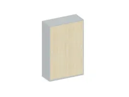 Schuifdeurkast 1540x1000x430mm Romp Lichtgrijs Decor Front Esdoorn