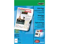 inkjetpapier Sigel A4 105grs pak a 75 vel voor dubbelzijdige afdruk ho