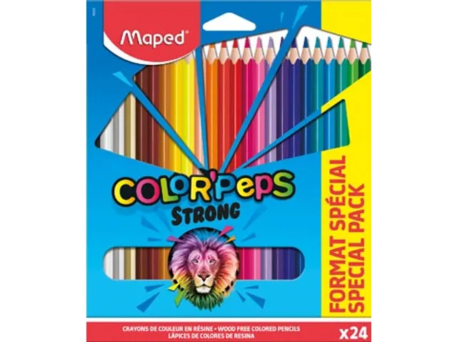 kleurpotlood Color'Peps 20 kleurpotloden + 4 fluo