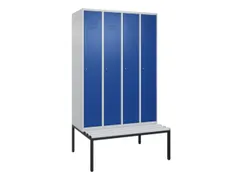 locker voor scheiding van kleding,HxBxD 2120x1200x815mm,4vak
